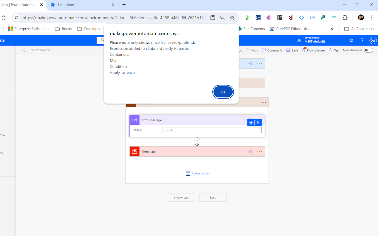 Exception - Power DevBox